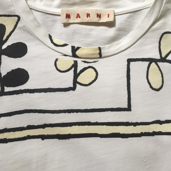 MARNI Graphic Print T-Shirt Medium - Picture 5 of 13
